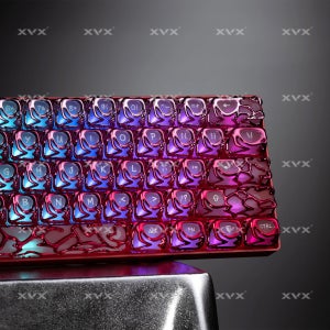 XVX 베놈 키캡 세트 ABS+PC 핑크 그라데이션 커스텀 키캡 DIY 키보드 키 61키