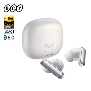 QCY HT21 무선 이어폰 멜로버드 N65 -60dB AI 어댑티브 ANC 이어버드 블루투스 6.0 LDAC 하이 레졸루션 오디오 8개 마이크 50시간 사용 헤드셋