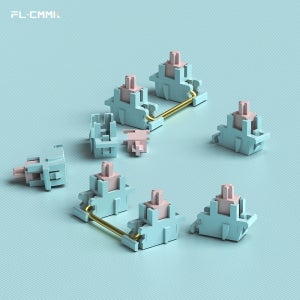 기계식 키보드 새로운 오리지널 FL CMMK FL-ESPORTS V4 플레이트 장착형 안정기 샤프트 사전 윤활 금도금 강철 와이어 POK 6.25