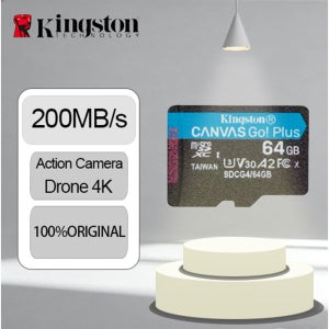 킹스턴 V30 A2 마이크로SDXC 메모리 카드 64GB 128GB 256GB 마이크로 SD 카드 200Mb/s 플래시 TF 카드 UAV 카메라용