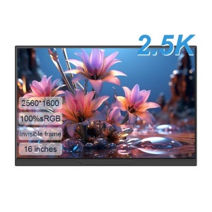 LANLIPU16인치 휴대용 모니터 IPS FHD 2.5K 100%sRGB 확장 디스플레이 HDMI 게임 화면 PC 노트북 전화 Xbox PS4/5 스위치용