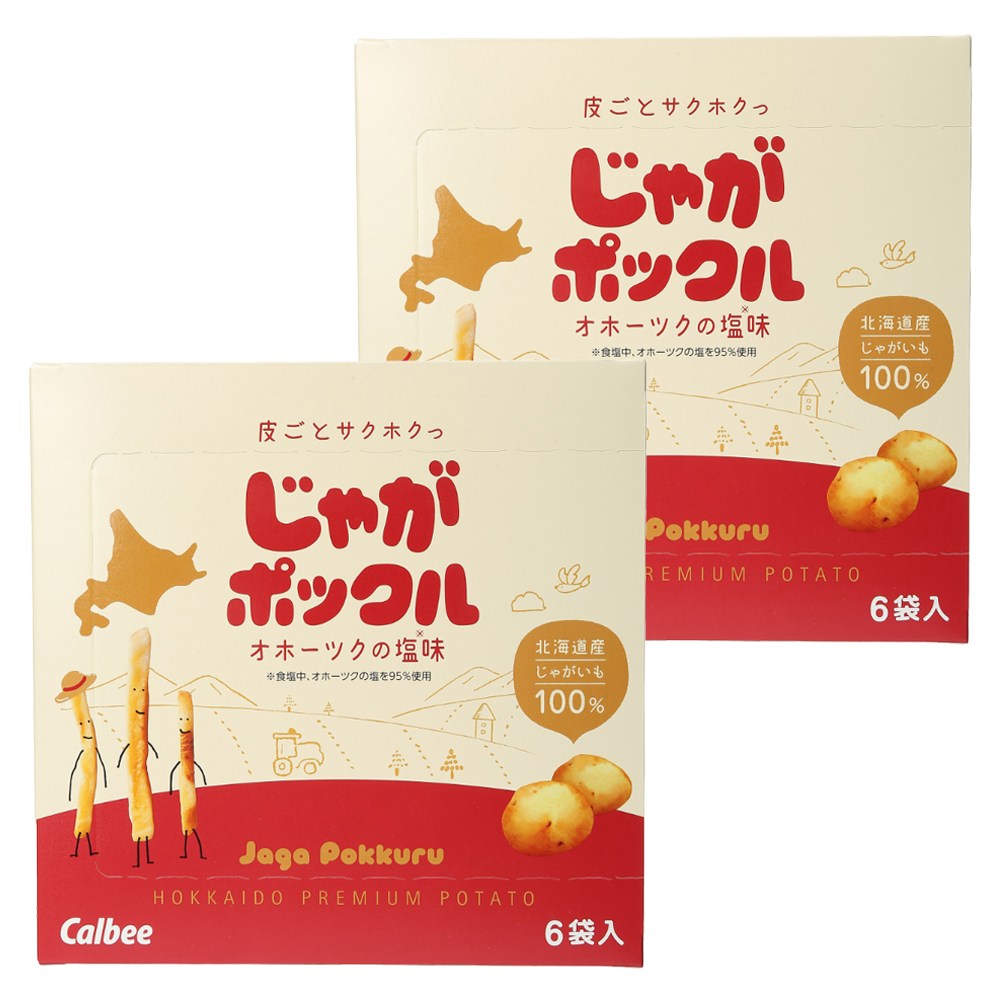 가루비 포테이토 팜 쟈가폿쿠루 감자스낵 6개입, 108g, 2개 (10,290원) (무료)
