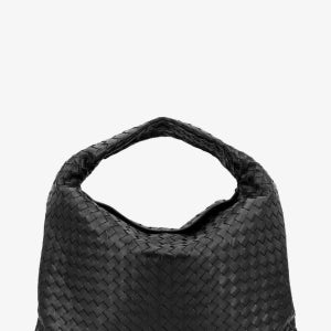 보테가베네타 인트레치오 패턴 숄더백 763970 여성 크로스백 쇼퍼백 Hop Hobo Leather Shoulder Bag with Intreccio Patter 156859148
