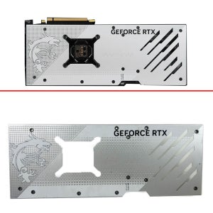 MSI GeForce RTX 4070 Ti GAMING X TRIO WHITE 12G용 그래픽 카드 백플레이트