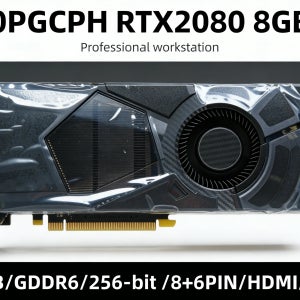 nvidia RTX 2080 GPU 0PGCPH 8GB GDDR6 256비트 그래픽 카드는 데스크탑 PC 컴퓨터용 PCI-E 3.0 HDMI DP 8+6핀을 지원합니다.