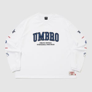 엄브로 챈트 메쉬 그래픽 로고 긴팔 티셔츠 UR321CRL71