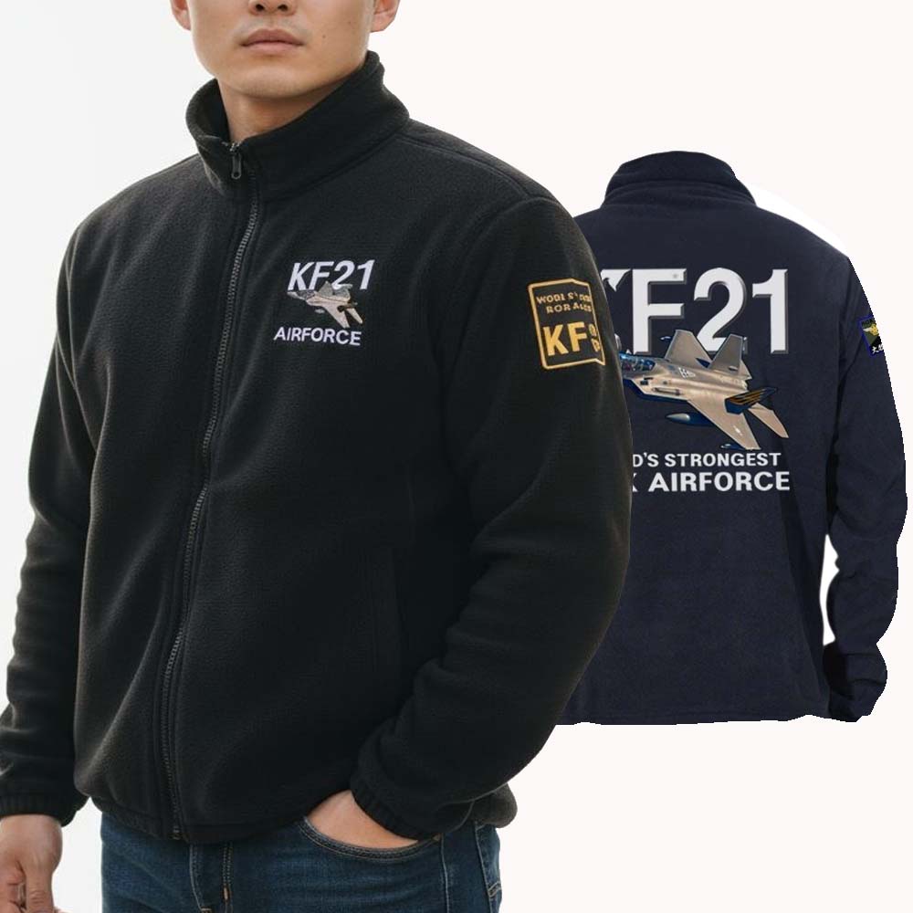 대한민국공군 KF-21 보라매 보아털 기모 후리스 남성자켓  120