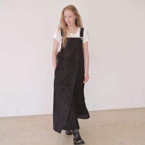 [에디텀] OVERALL PLEATS DRESS(BLACK)