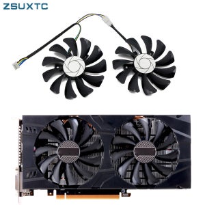 MSI 지포스 GTX1060 GTX-1060-6GT-OC INNO3D GTX 1060 선풍기 비디오 그래픽 카드 냉각용 VGA 쿨러, P106 GTX 1060 GPU, 세트당 2 