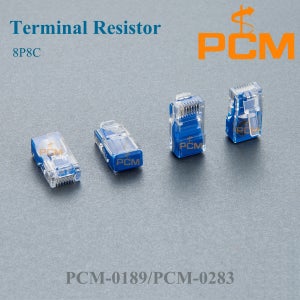 120Ω 터미널 저항기가 있는 RJ45 터미네이터, DMX512 LED 조명 및 신호 종단용 8P8C 모듈형 플러그, 10개 팩