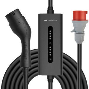 AUXUS 휴대용 전기차 충전기 3.5kW 7kW 11kW 22kW AC 가정용 EVSE TYPE1 TYPE2 GBT NACS 플러그 16A 32A 맞춤형 전기차 충전기