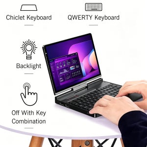 썬더 2026 GPD 포켓 4 8.8인치 휴대용 미니 PC AMD AI 9 HX 370 64GB 램 2TB NVMe 180도 회전 가능 °   2026년형 새 노트북 컴퓨터
