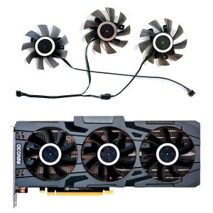 새로운 1SET CF-12815S RTX 2080 슈퍼 GPU 팬, INNO3D RTX 2070 슈퍼, RTX 2080 TI, 2080 슈퍼, 2080 게임용 OC 비디오 카드 냉