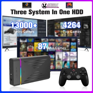 레트로 게이밍 HDD Retrobat&Playnite&Launchbox OS for PS4/PS3/PS2/PS1/SWITCH/N64/DC/WIIU 17000개 이상의 게임이 포함된