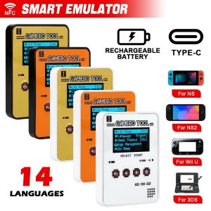 Pixl.Js용 새로운 스마트 NFC 에뮬레이터 스위치/스위치2 3DS Wii U IC/NTAG용 NFC OLED HD 스마트 에뮬레이터 액세서리