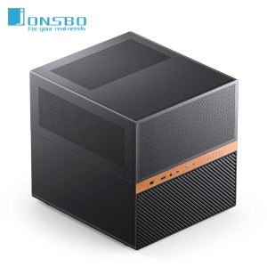 Jonsbo N6 NAS 컴퓨터 케이스 MATX ITX 데스크탑 섀시 9개의 하드 디스크 슬롯과 120mm 듀얼 팬 지원 240 수냉식