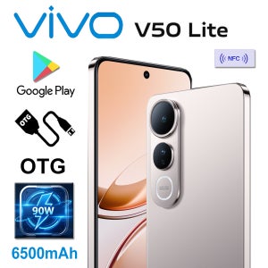 VIVO V50 Lite 오리지널 휴대폰 5G 듀얼심 듀얼스탠바이 12GB+512GB 대용량 메모리/NFC 지원/6500mAh 90W 고속 충전 지원
