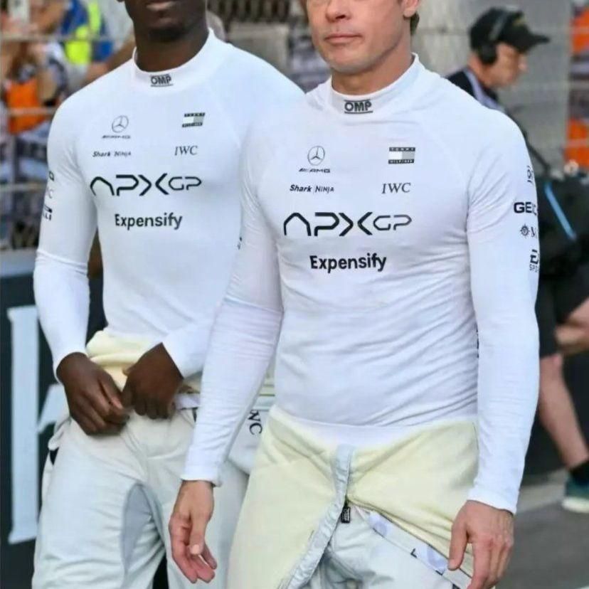 F1 APXGP 유니폼 브래드 피트 반팔 티셔츠 반팔티 이너웨어 긴팔