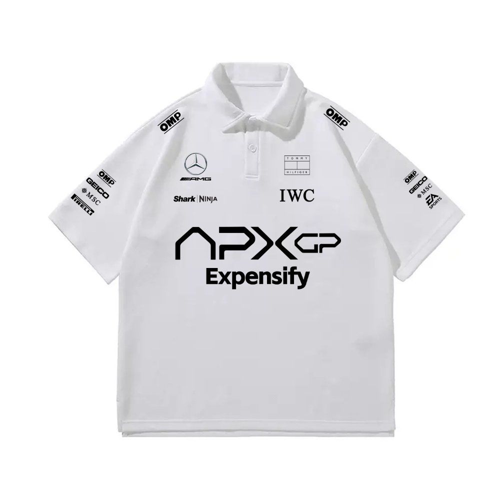 F1 무비 APXGP 유니폼 브래드 피트 카라 반팔 티셔츠 반팔티 카라티