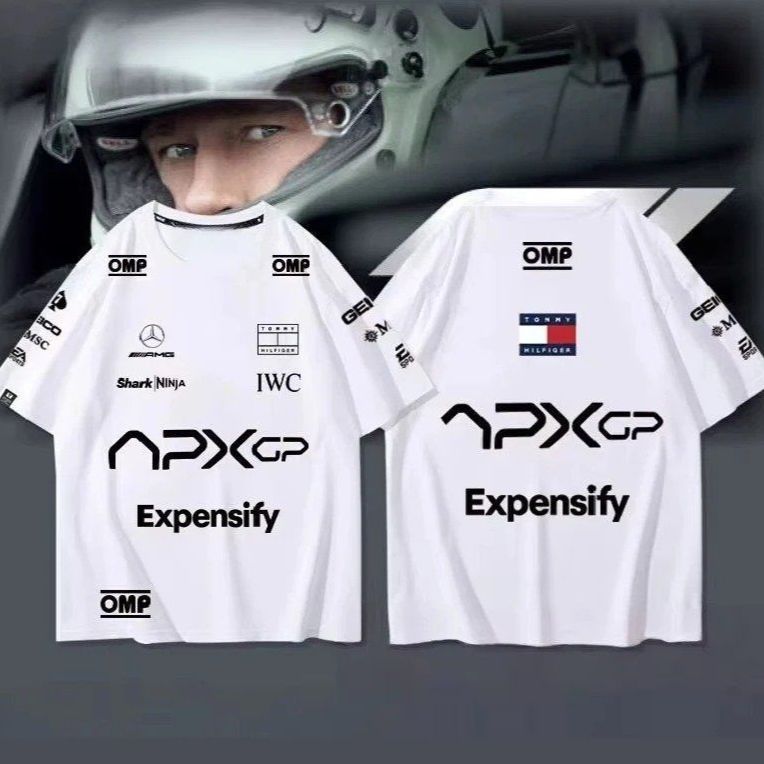 F1 무비 APXGP 유니폼 브래드 피트 반팔 티셔츠 반팔티 레이싱 에프원