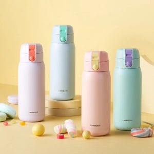 [락앤락] 스쿨핏 코튼캔디 원터치 텀블러 370ml (LHC3233N)