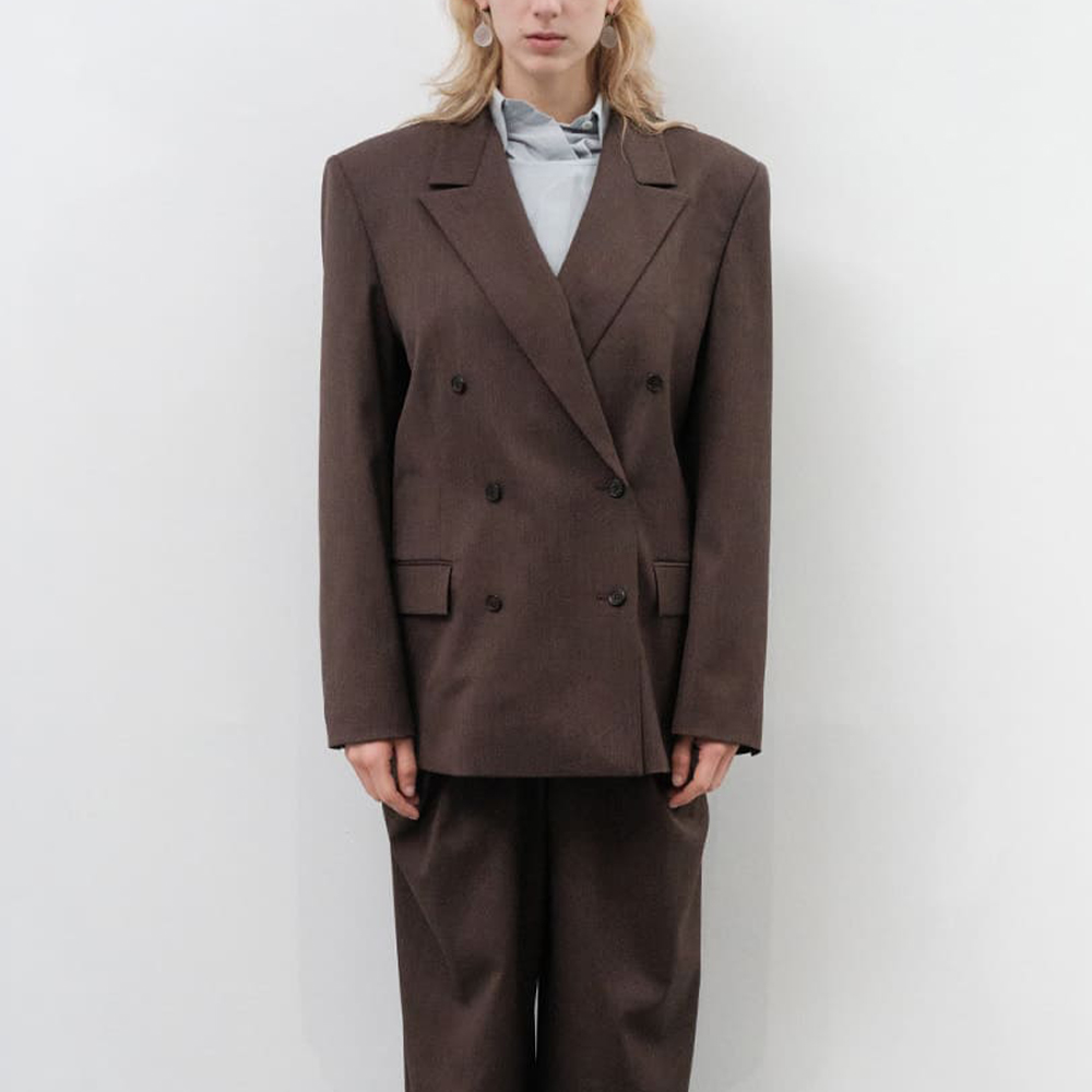 [아모멘토] DOUBLE BREASTED WOOL JACKET (2COLORS)