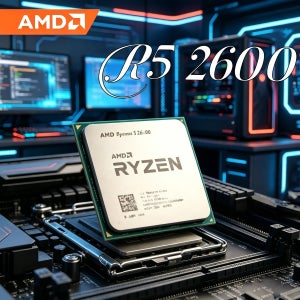 AMD 라이젠 5 2600 R5 2600 젠 플러스 12nm 프로세스 3.4GHz AM4 CPU 프로세서 멀티태스킹 사무용 및 HD 게임용 데스크탑 컴퓨터 부품