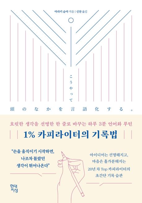 1% 카피라이터의 기록법: 흐릿한 생각을 선명한 한 줄로 바꾸는 하루 3분 언어화 루틴