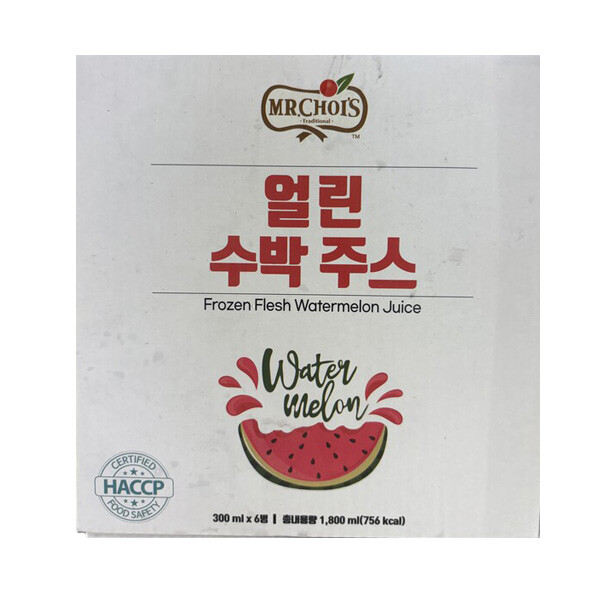 미스터초이스 얼린 수박 주스 성분 분석