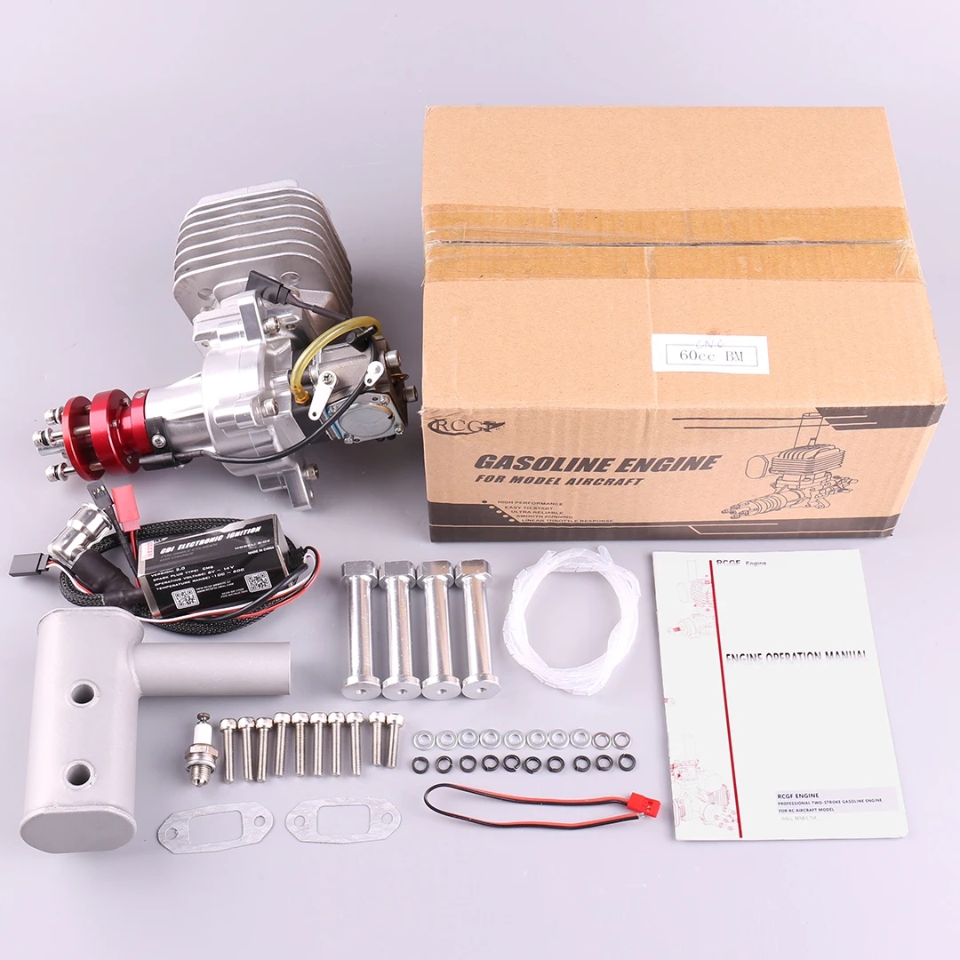 RCGF 60cc CNC 단일 실린더 가솔린 엔진 비행기 모델 고출력  01 RCGF 60cc CNC