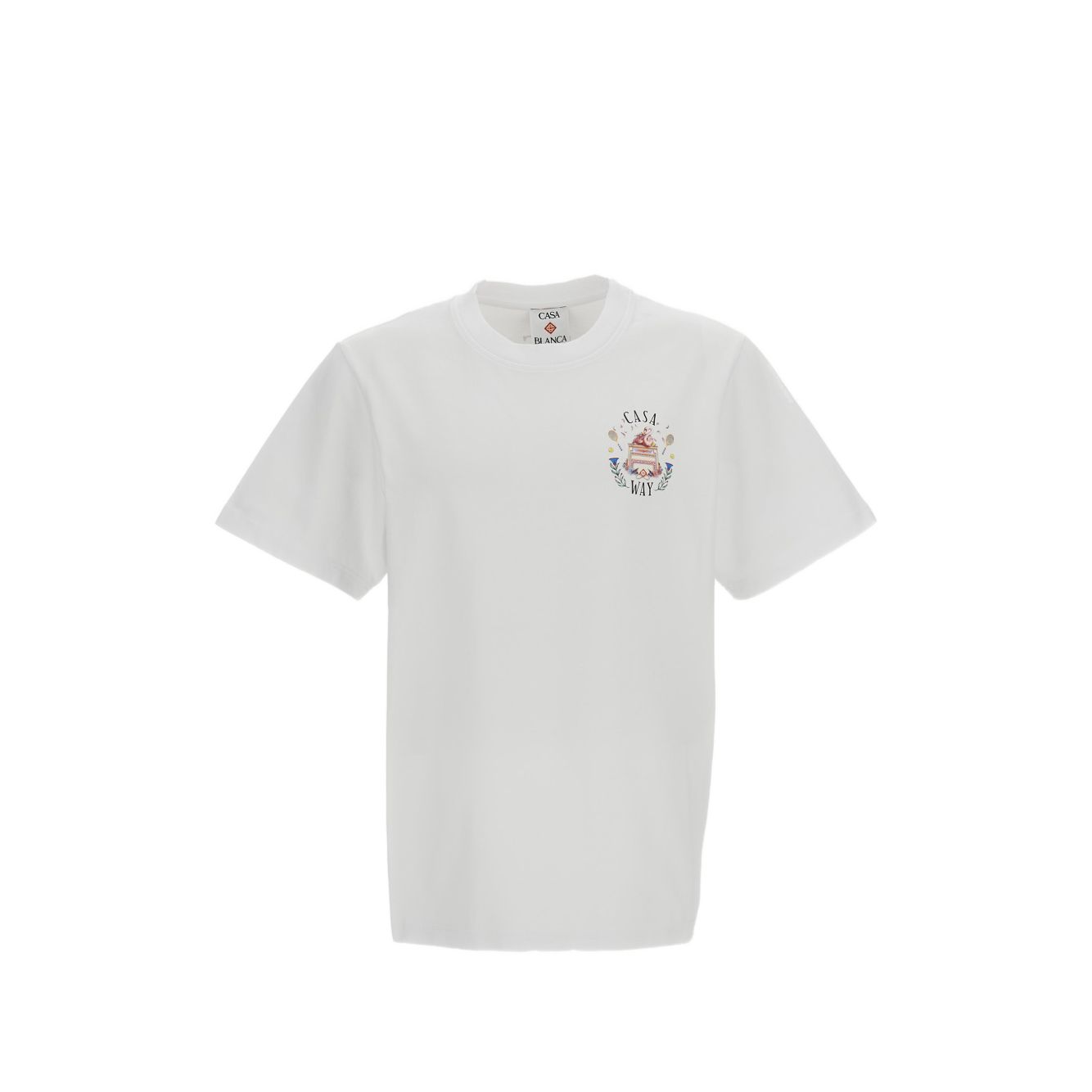 카사블랑카 Classic logo-print short-sleeved T-shirt 화이트계열 Standard L(KR 105) PF26JTS001