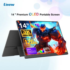 14인치 휴대용 모니터 OLED 3K 120Hz 2880*1800 노트북 게임용 모니터 PS 스위치 Xbox용 저블루라이트 HDR 디스플레이