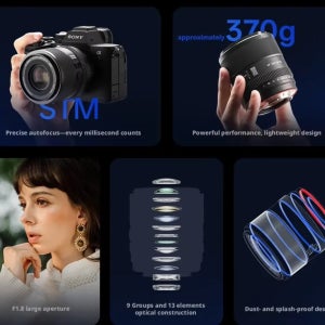 빌트록스 AF 55mm F1.8 EVO 자동 초점 카메라 렌즈 풀프레임 대구경 인화렌즈 (소니 FE, 니콘 Z 마운트 카메라용)