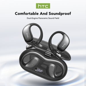 오픈형 블루투스 이어폰 HTC NE57 정품 AI 동시 번역 헤드폰 HIFI 음질 저지연 이어버드