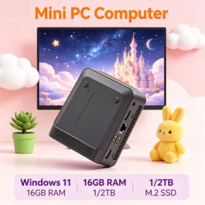 프리미엄 4K 데스크탑 미니 PC 코어 i3 6006u 윈도우11 프로 32GB 램 1TB/2TB SSD WiFi6 BT5.2 게이밍/학습/사무용 PC (노트북 가방 포함)