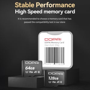 DDPAI 고속 메모리 카드 64GB 128GB 256GB 512GB DDPAI 대시캠 차량용 DVR 어댑터 클래스 10 마이크로 SD 카드