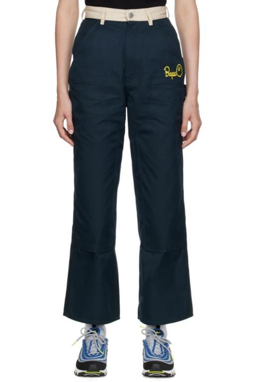 베이프 Navy Painter Trousers 222546F087000