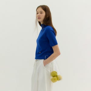 [모우트] WHOLEGARMENT HALF PULLOVER (cobalt blue)