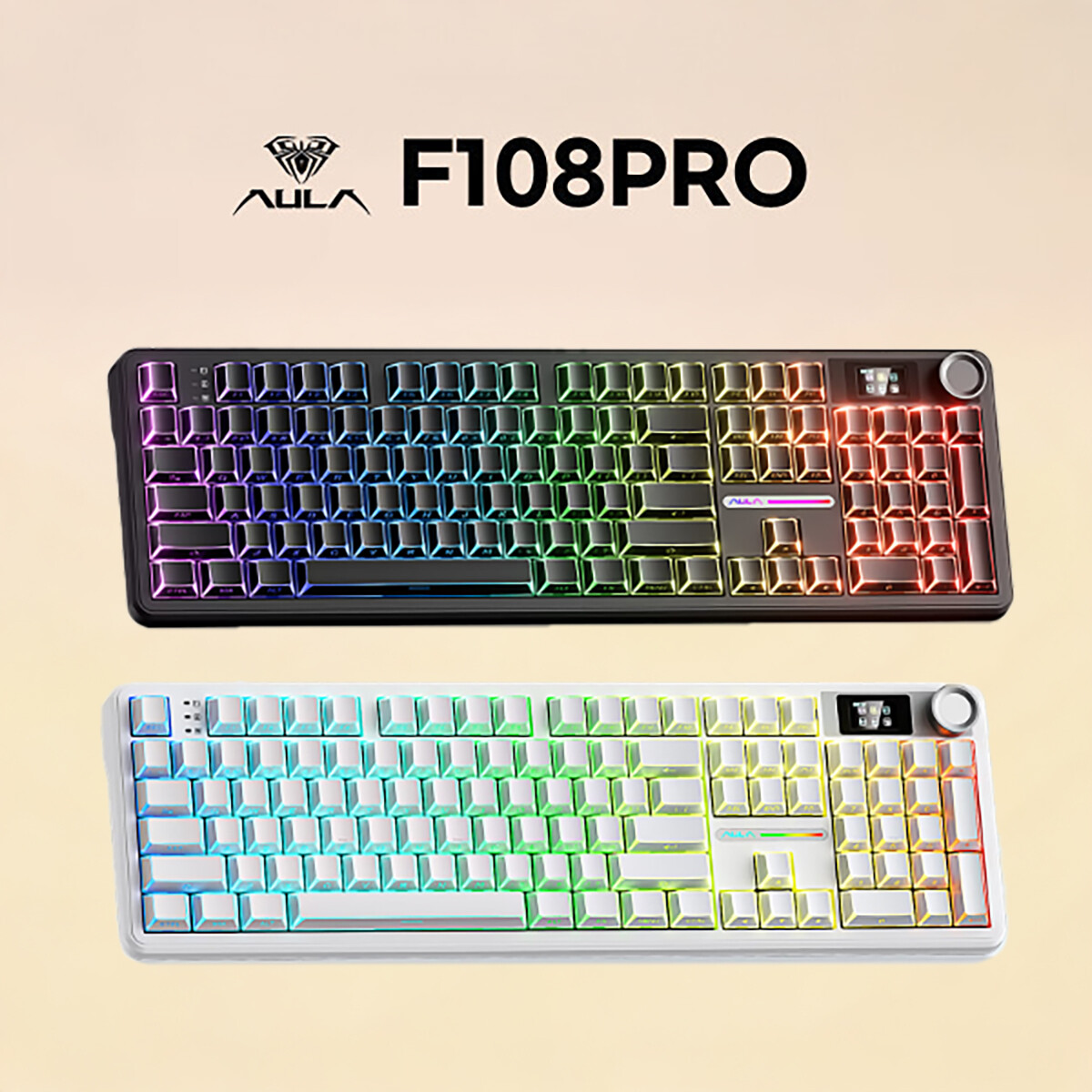 Aula 독거미 F108 pro 유무선 기계식 키보드 세이야축 8000mAh (52,900원) (무료)