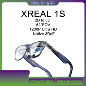 XREAL 1S AR 스마트 안경 2D에서 3D로 자체 개발된 X1 칩 공중 대형 화면 500인치 52 ° FOV 3DoF 1200P 1920*1200*2 700니트