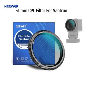 NEEWER 40mm CPL 필터 (Vantrue N4 Pro, N5, E1Pro, E1, E2, E3, E1Lite, S1 Pro, N2X 대시캠용), 초슬림 원형 편광 필터