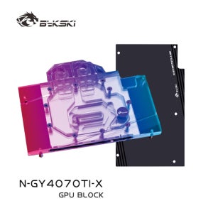 바이스키 N-GY4070TI-X GPU 블록 (갤럭스 RTX 4070 Ti 슈퍼 EX 화이트 / 메탈 마스터 OC / EX 게이머 V2 비디오 카드 수냉용)