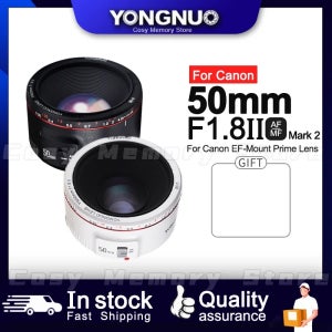 YONGNUO YN50mm F1.8II Mark 2 Canon EOS 60D 70D 5D2 5D3 600d DSLR 카메라 자동 초점 렌즈