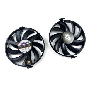 신형 쿨링 팬 4핀 FDC10U12S9-C RX470 GPU 팬 XFX 라데온 RX 480 470 470D RS 블랙 울프 그래픽 카드 팬용