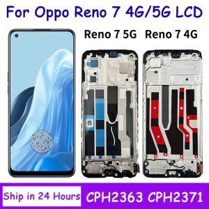 6.43’’AMOLED OPPO Reno7 4G CPH2363 디스플레이용 Reno 7 5G CPH2371 LCD 디스플레이 터치 스크린 디지타이저 어셈블리