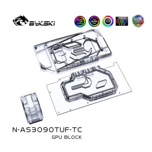 ASUS TUF RTX 3090 3080 게이밍 N-AS3090TUF-TC용 Bykski 듀얼 사이드 액체 냉각 GPU 블록