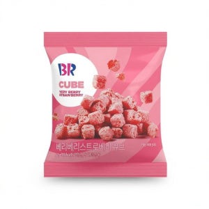 배스킨라빈스 베리베리스트로베리 큐브스낵 52g