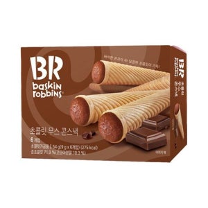 배스킨라빈스 초콜릿무스 콘스낵 54g