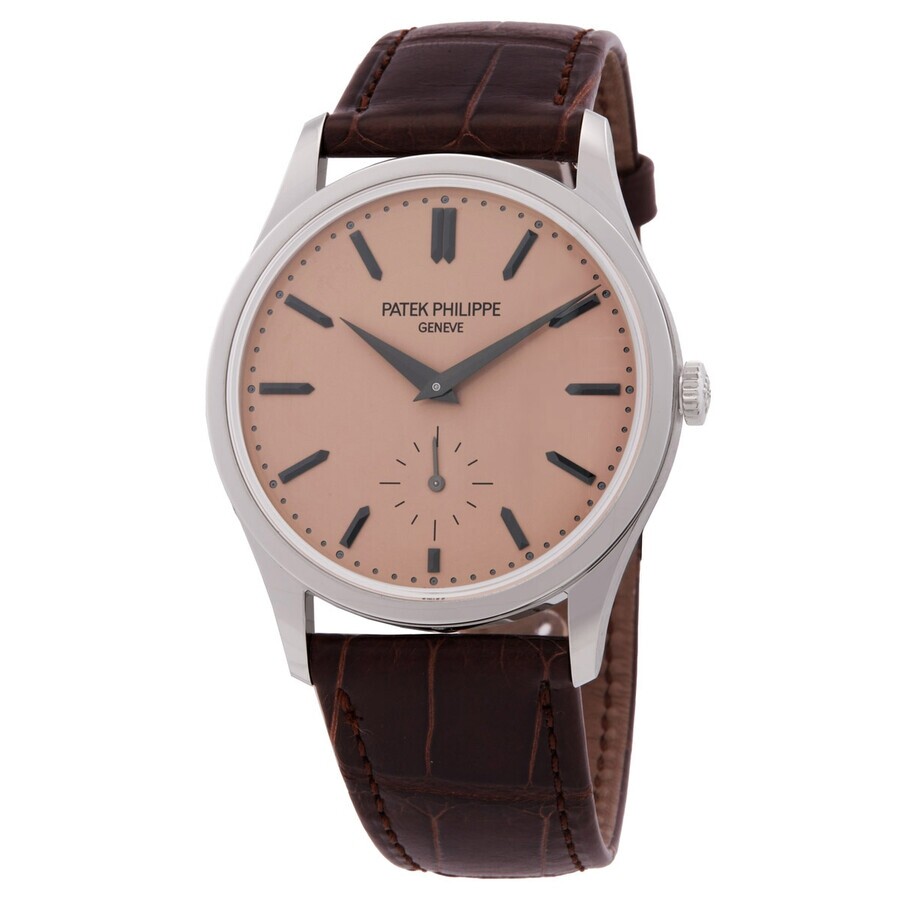 파텍필립 Patek Philippe Calatrava Hand Wind Salmon Dial Mens Watch 6196P-001