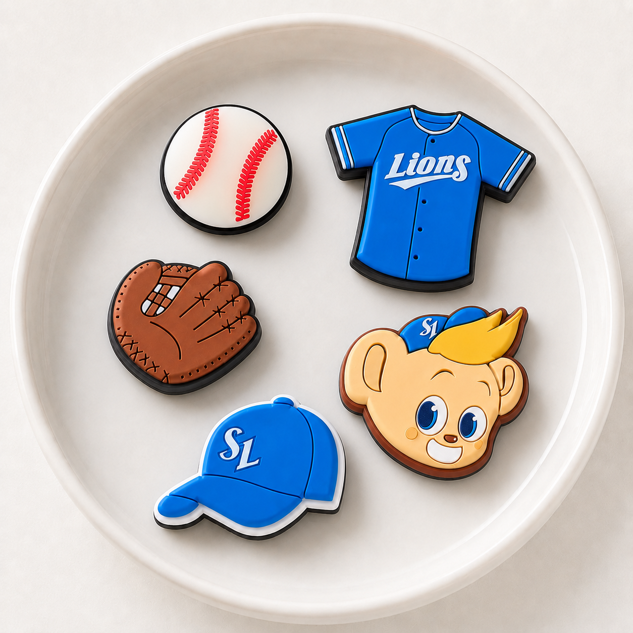 크록스 KBO 지비츠 참 5개 세트 10종 1택 / 기아 삼성 한화 롯데 KT 신세계 두산 NC 키움 LG  삼성 라이온즈